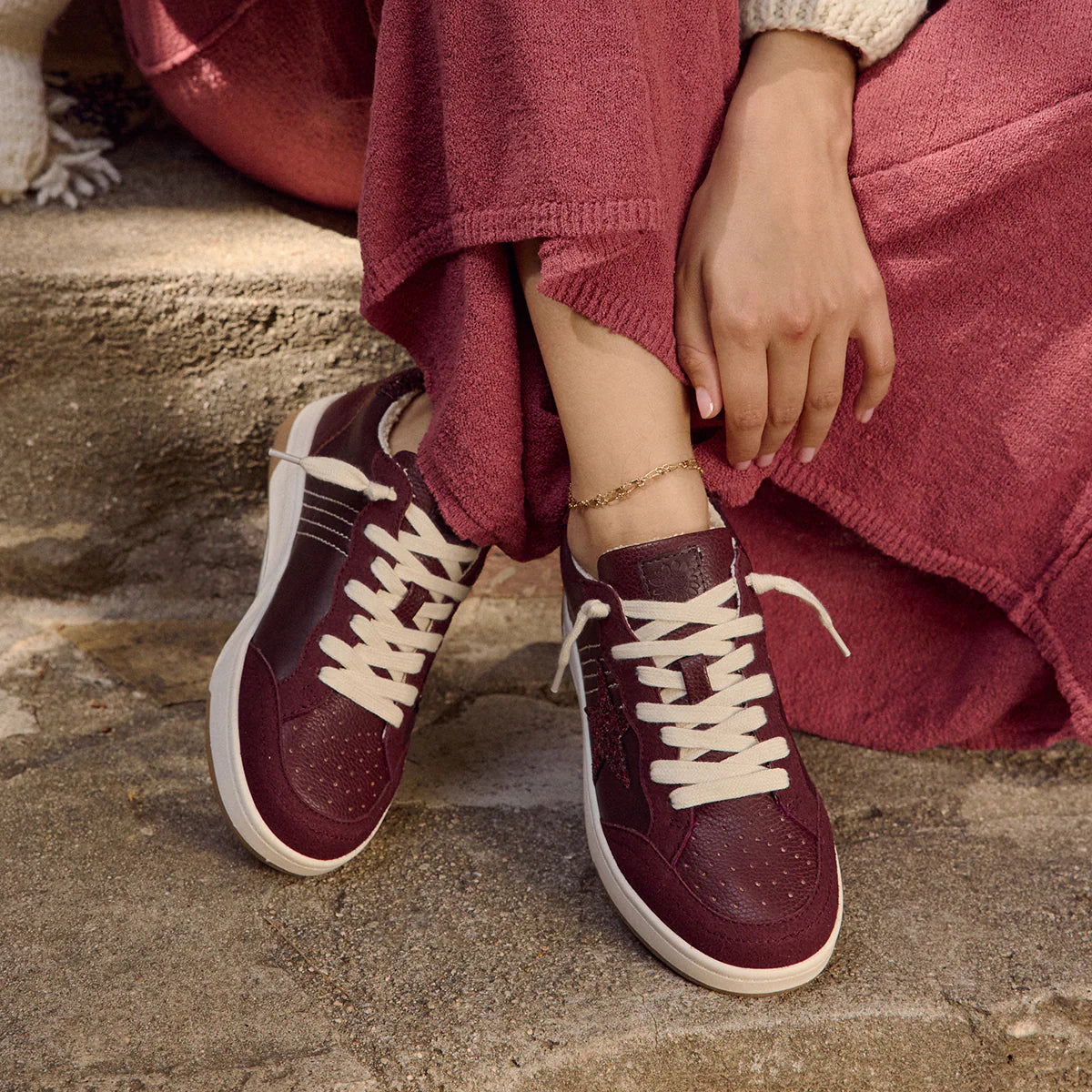 Yellow Box Nizza Burgundy Sneaker