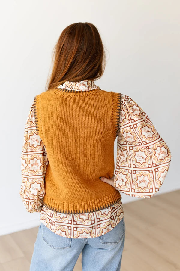 Big Hat Cowboy Sweater Vest