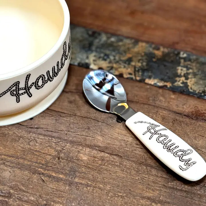 Howdy Silicone Suction Cup Bowl & Spoon