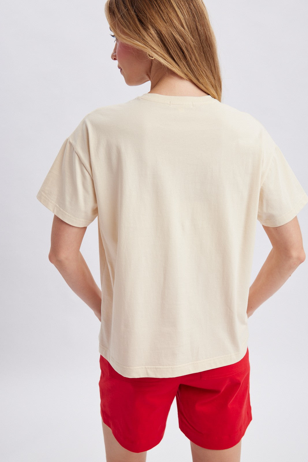Ecru Western Icons Embroidered Tee