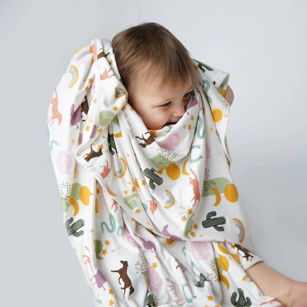 Wild Free Bamboo Baby Blanket JUST A LITTLE WESTERN