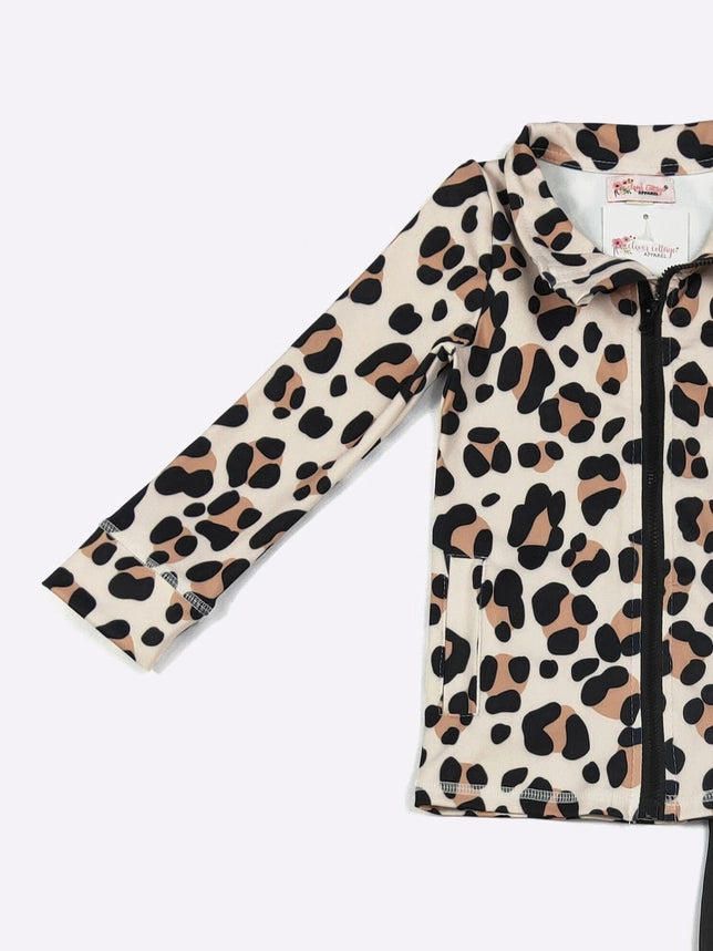 Girls Cheetah Athletic Set