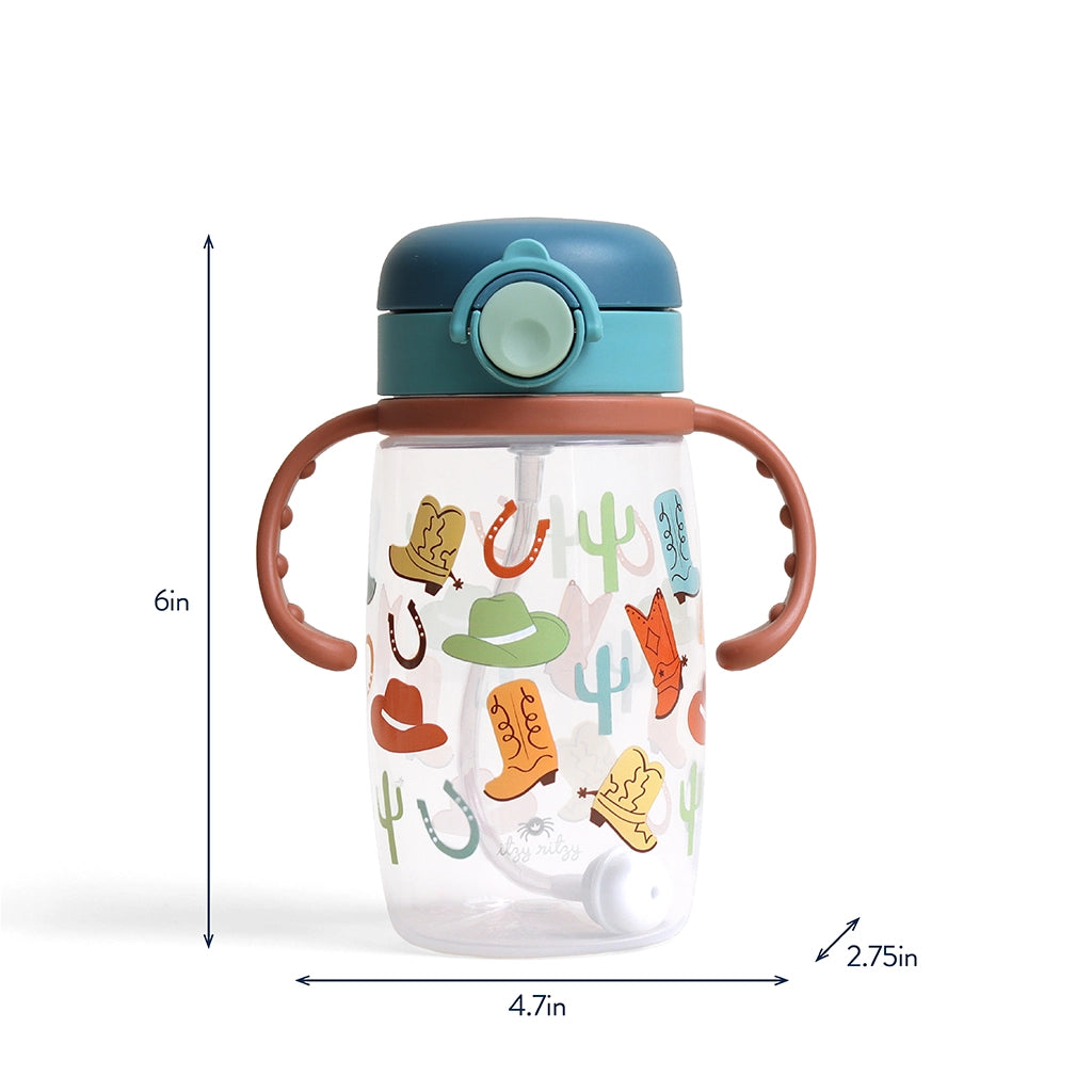 Itzy Sips Giddy Up Weighted Straw Cup
