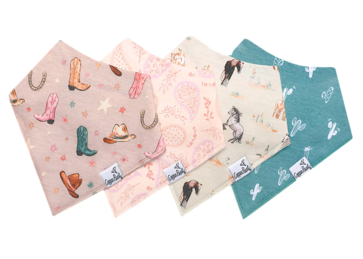 Cheyenne Bandana Bib Set of 4