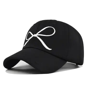 Black & White Bow Cap