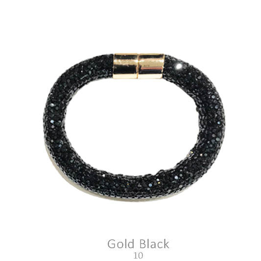 Black Magnetic Rhinestone Bracelet