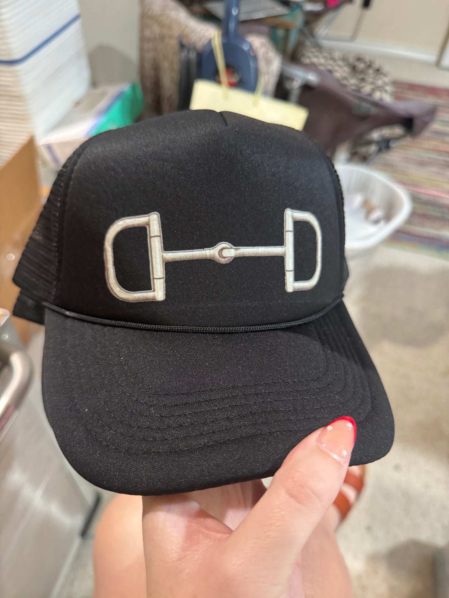 Black Bit Trucker Cap-LF