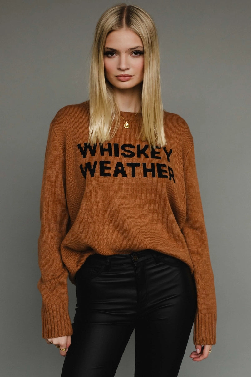 Brown Whiskey Weather Sweater
