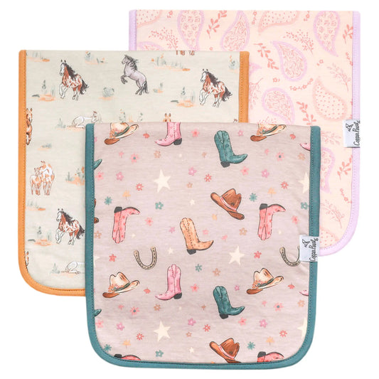 Cheyenne Burp Cloth Set of 3