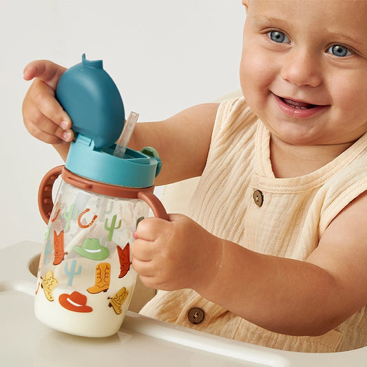 Itzy Sips Giddy Up Weighted Straw Cup
