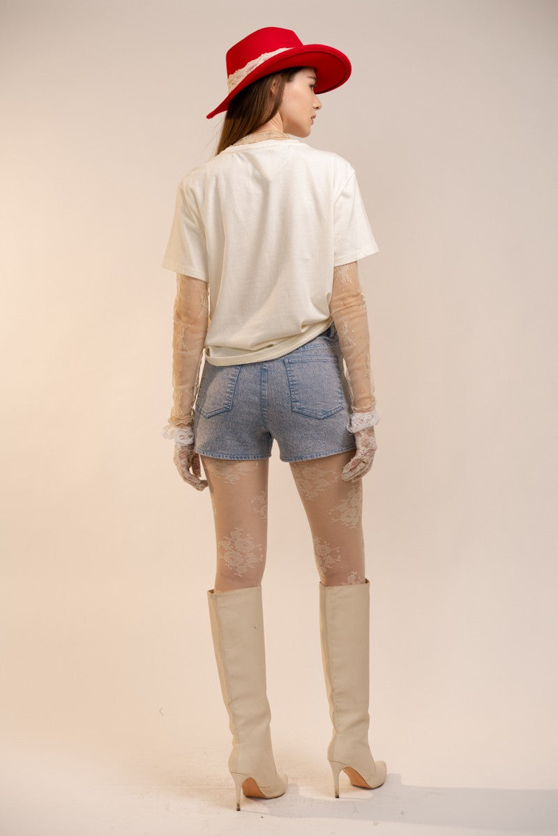 Vintage Embellished Saddle T-Shirt
