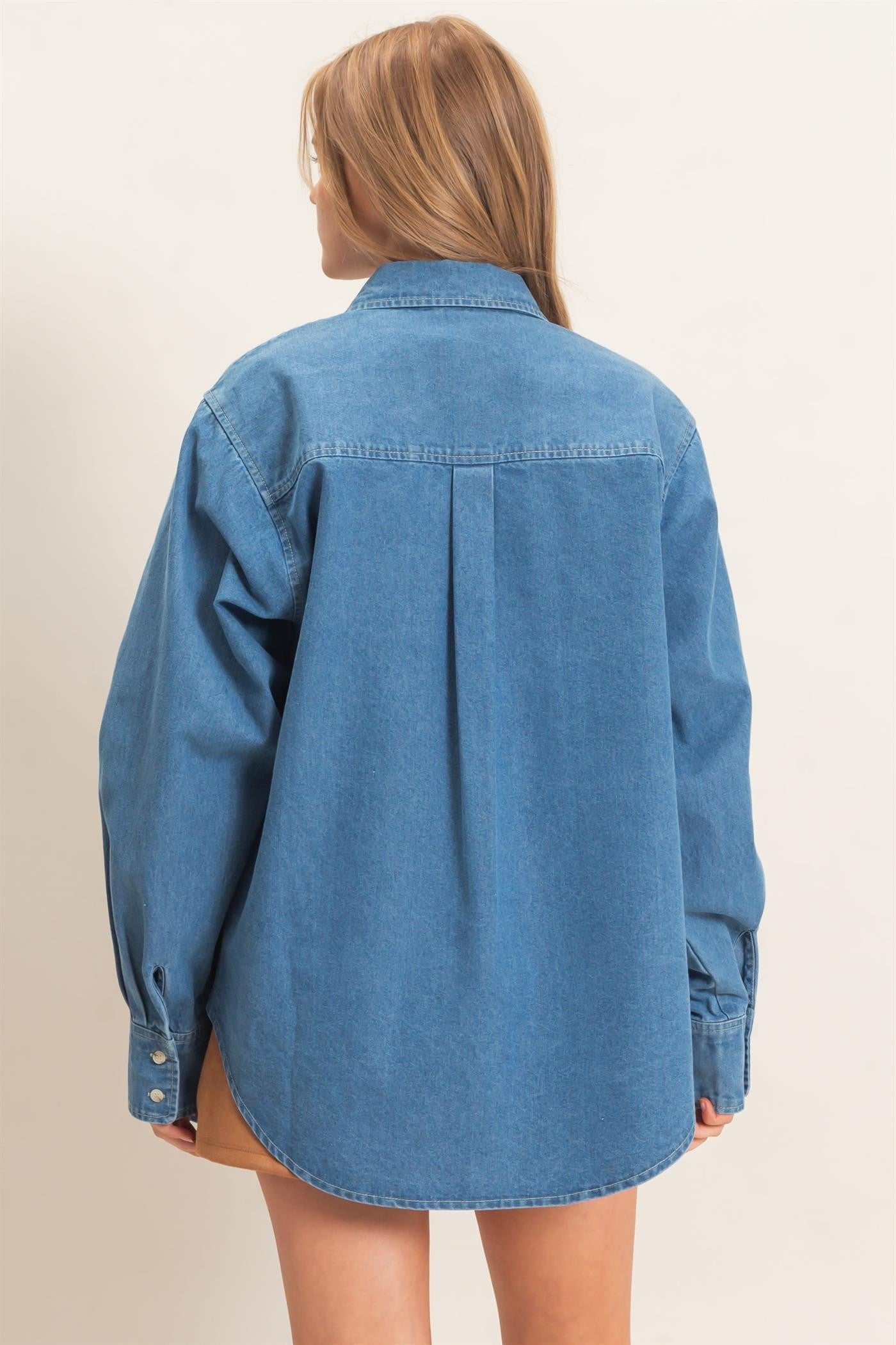 Light Denim Button Up Shirt