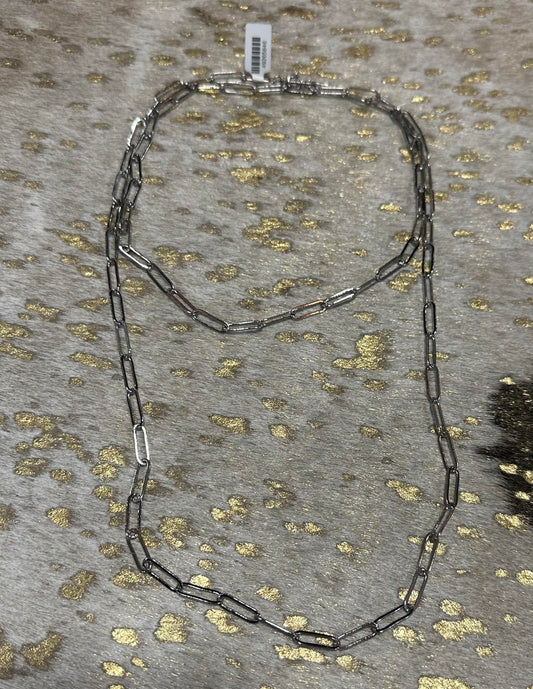 42" Long Chain Link Necklace