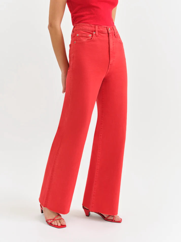 The Farout High Rise Wide Leg Cherry Jean