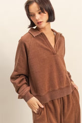 Chestnut Raglan Sleeve Sweatshirt