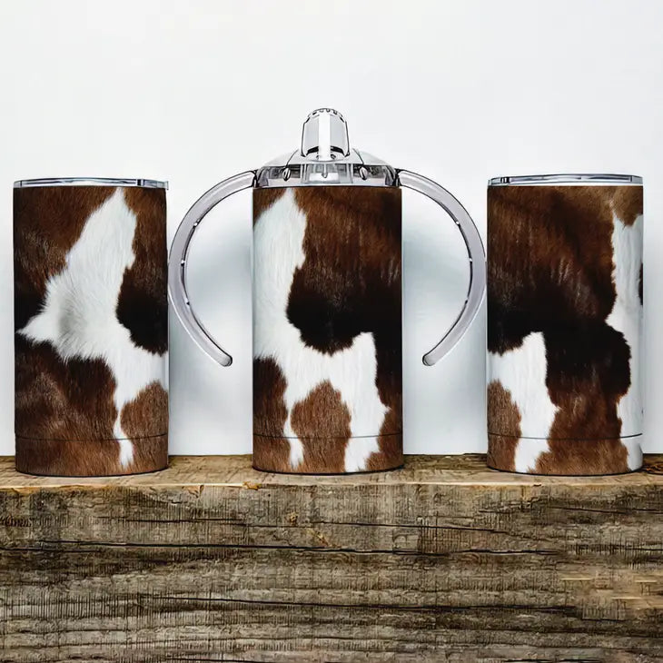 Cowhide Insulated Sippy Cup