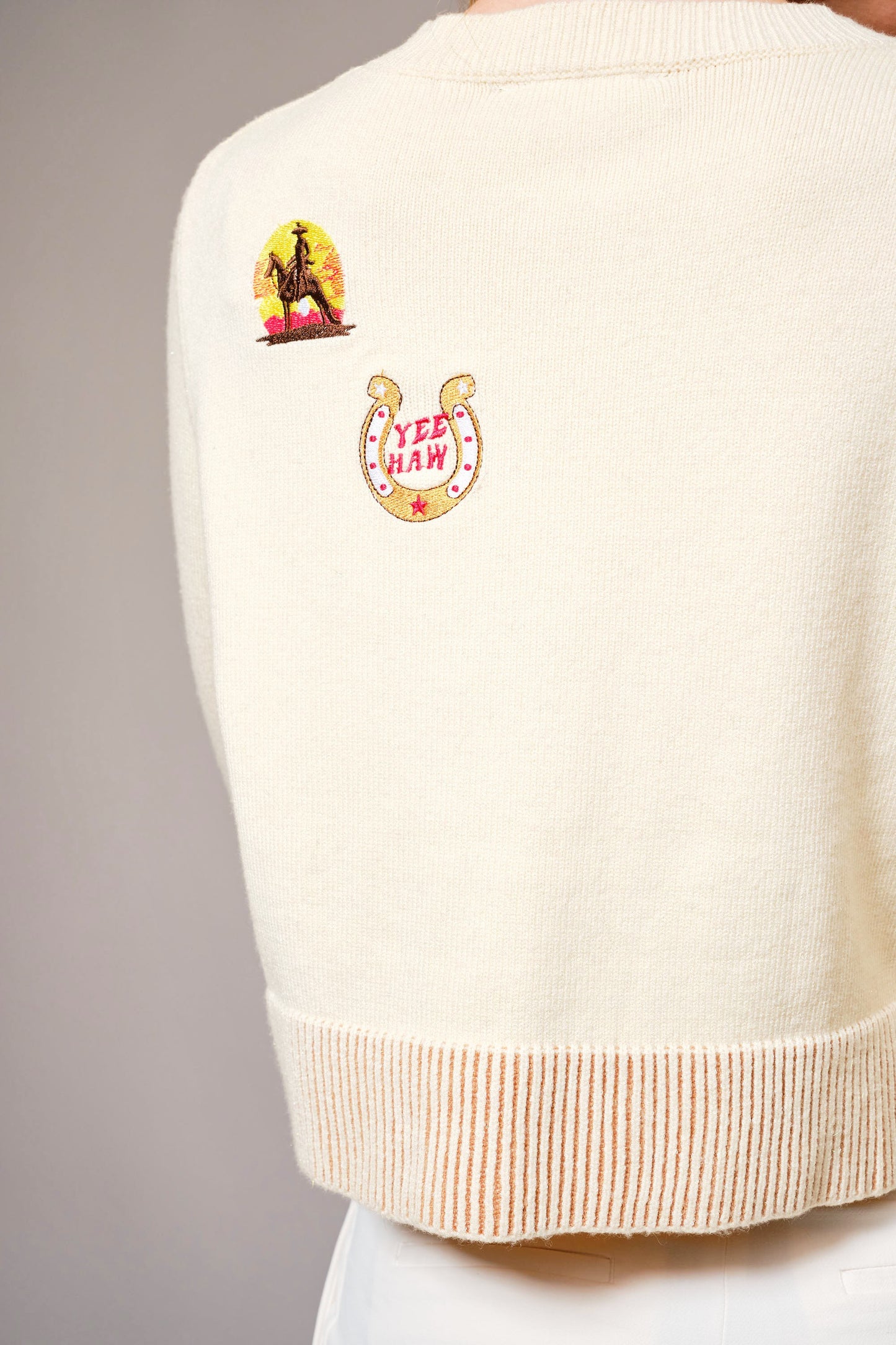 Horse Graphic Western Patch Sweate