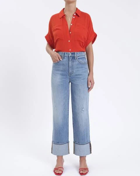 Eastside High Rise Loose Cuff Jeans