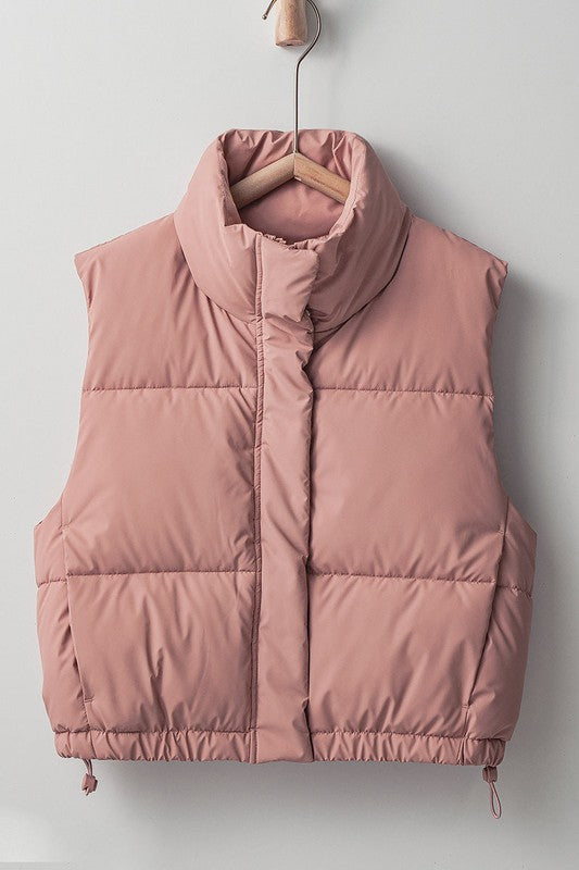 Dusty Pink Haven Puffer Vest