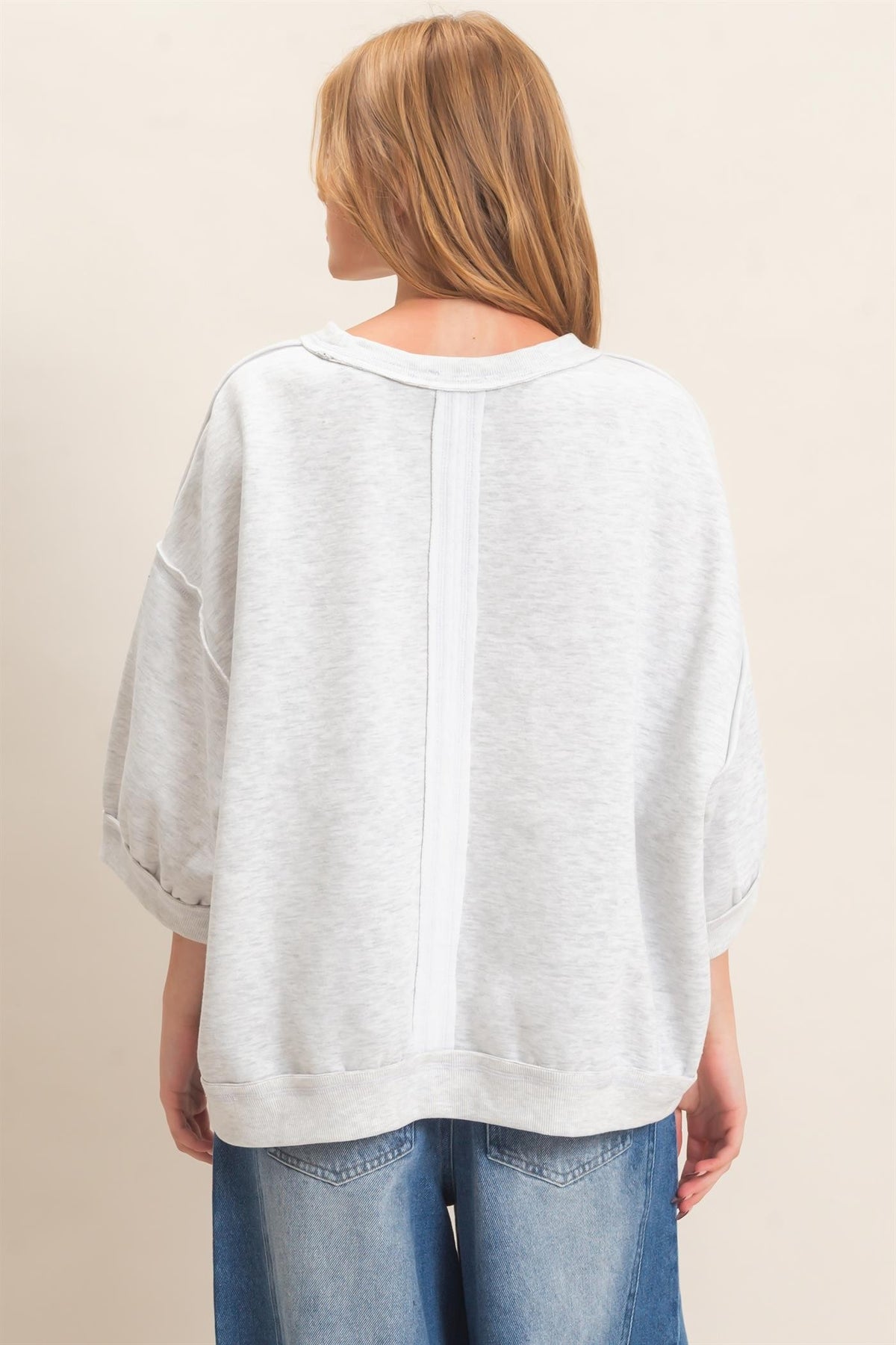 Raglan Sleeve Oversized Sweatshirt