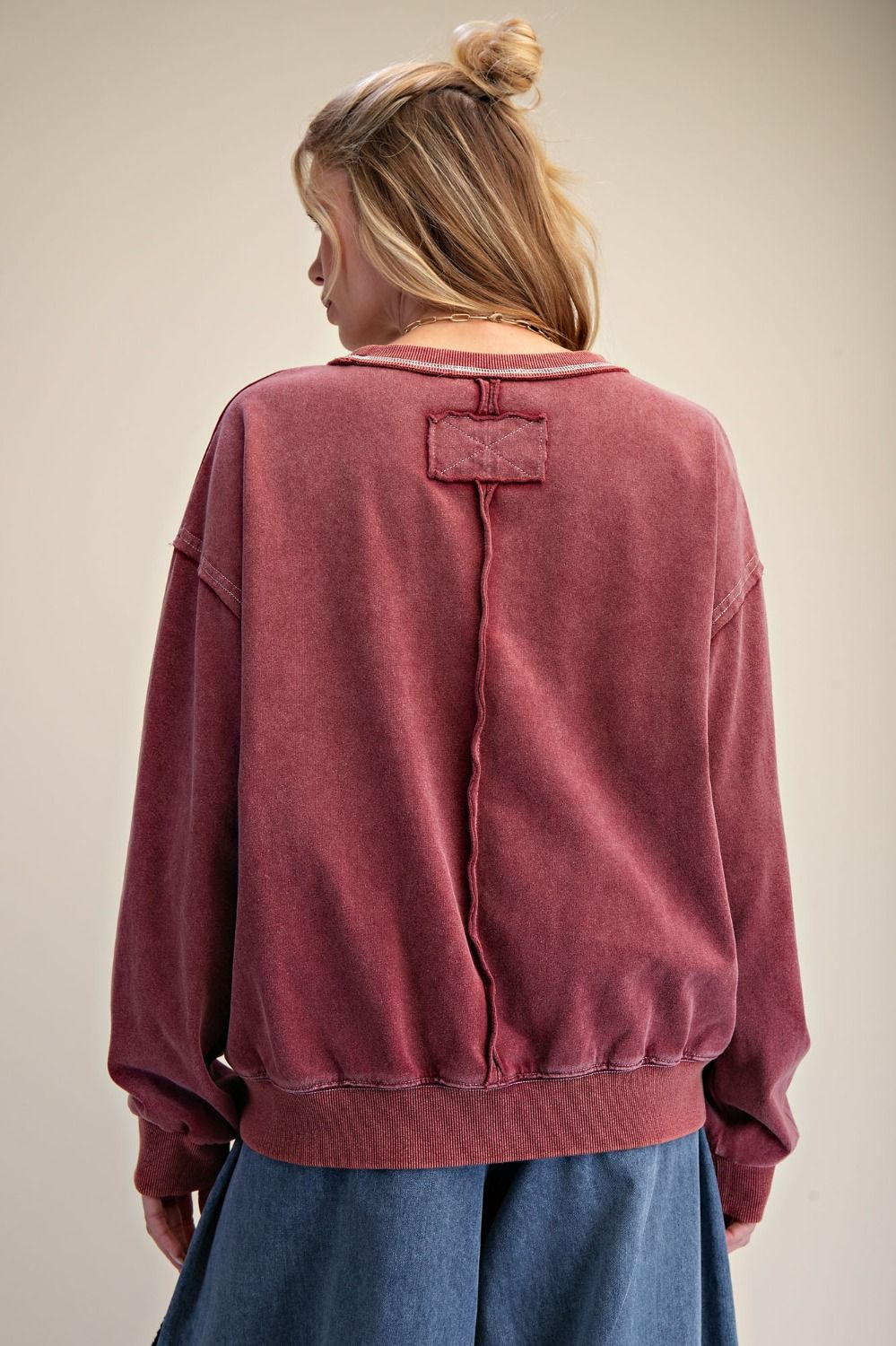 Rodeo Patch Mineral Washed Terry Pullover