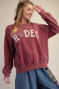 Rodeo Patch Mineral Washed Terry Pullover