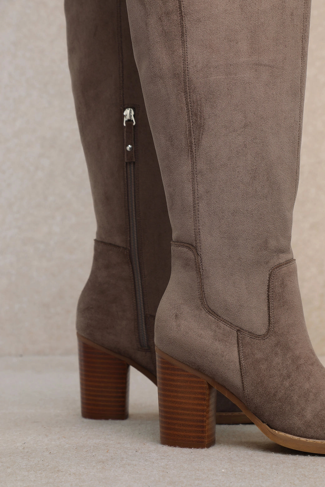 Fiona Coffee Thigh High Boot