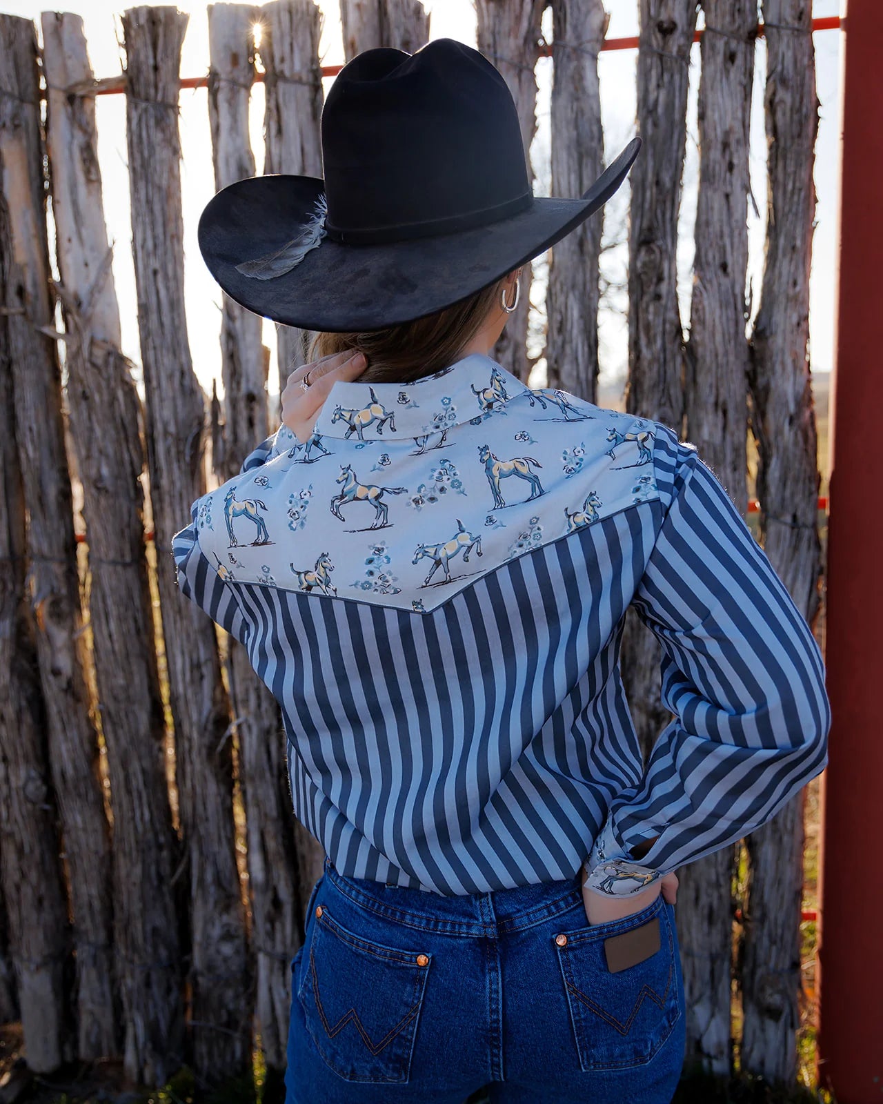 Foal Floral Pearl Snap Top