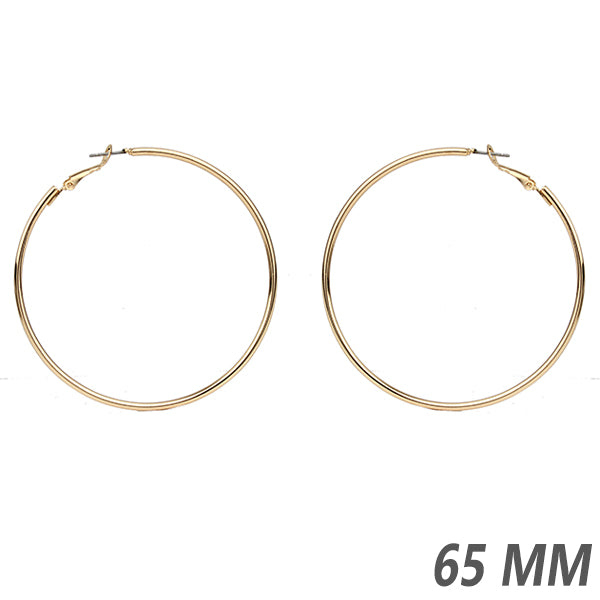 Plain Jane's Gold Hoops