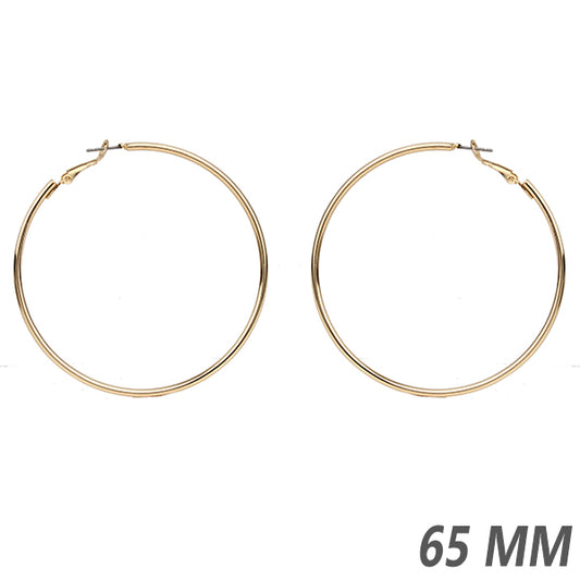 Plain Jane's Gold Hoops