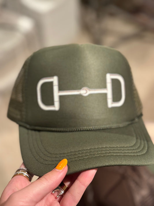 Army Green Bit Trucker-LF