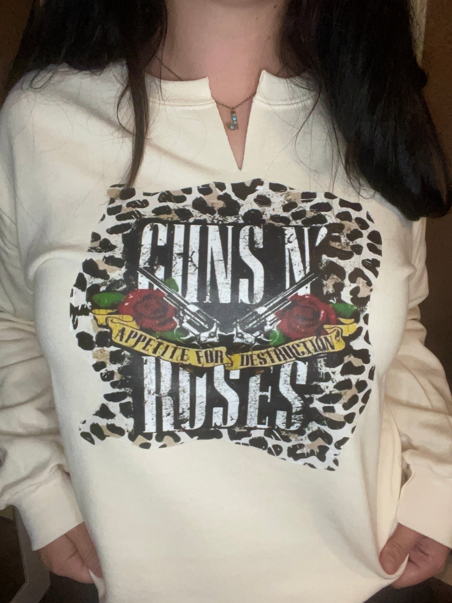 Guns & Roses Sweet Cream Sweatshirt