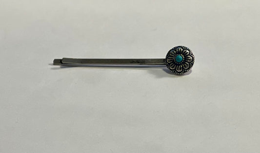 Small Flower Concho Hair Pin