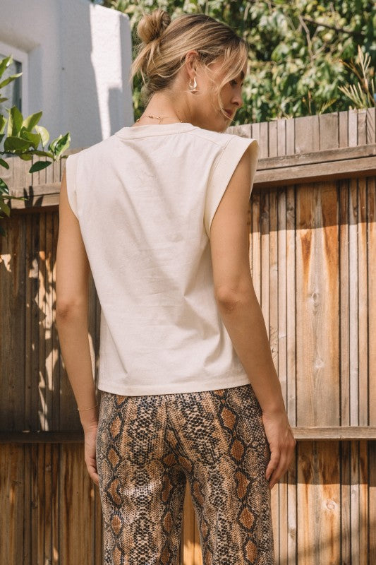 Yee Haw Horses Embroidery & Hot Fix Top