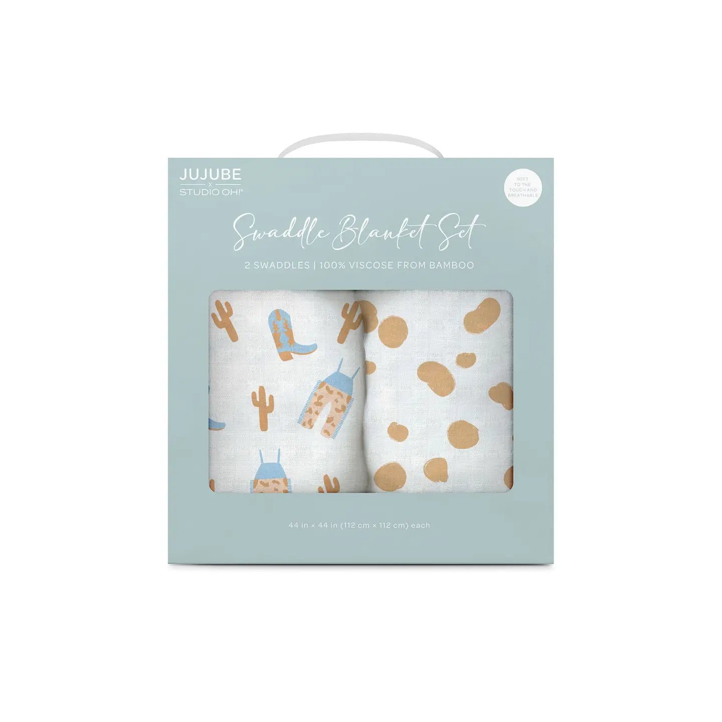 Howdy Partner Bamboo Swaddle Blanket Set