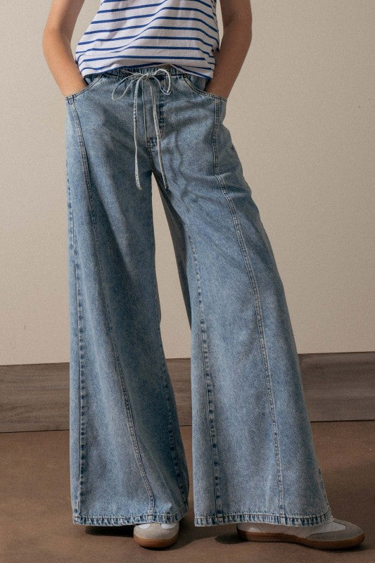Wide Leg Vintage Indigo Lounge Pants