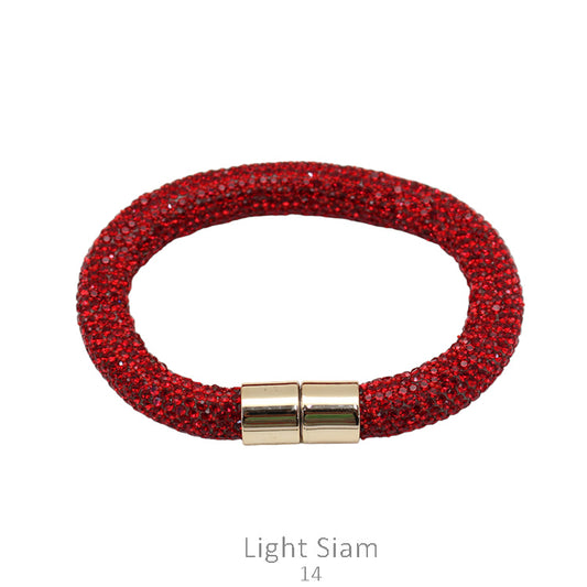 Light Siam Magnetic Rhinestone Bracelet