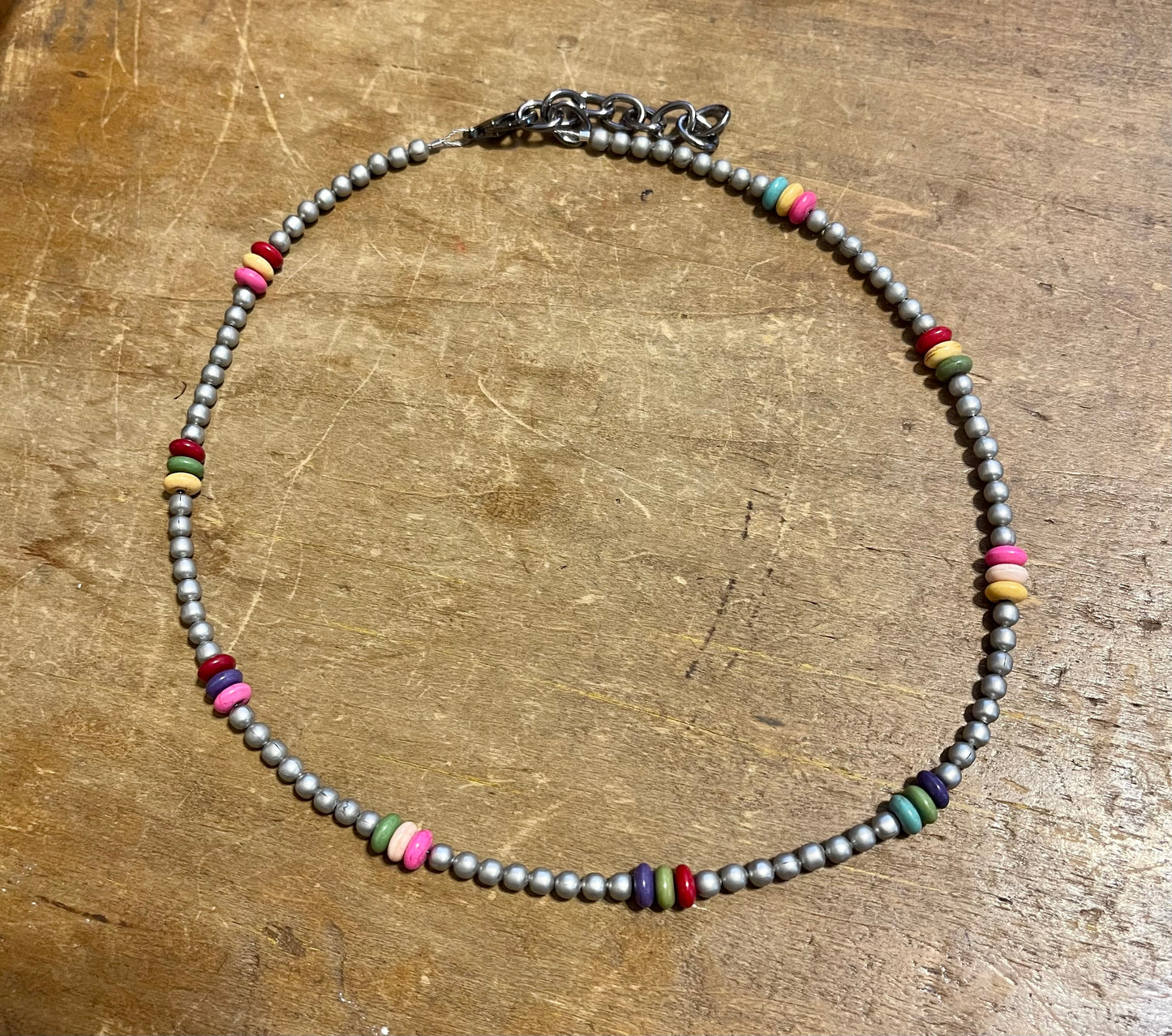 Multi-Color Stone Necklace