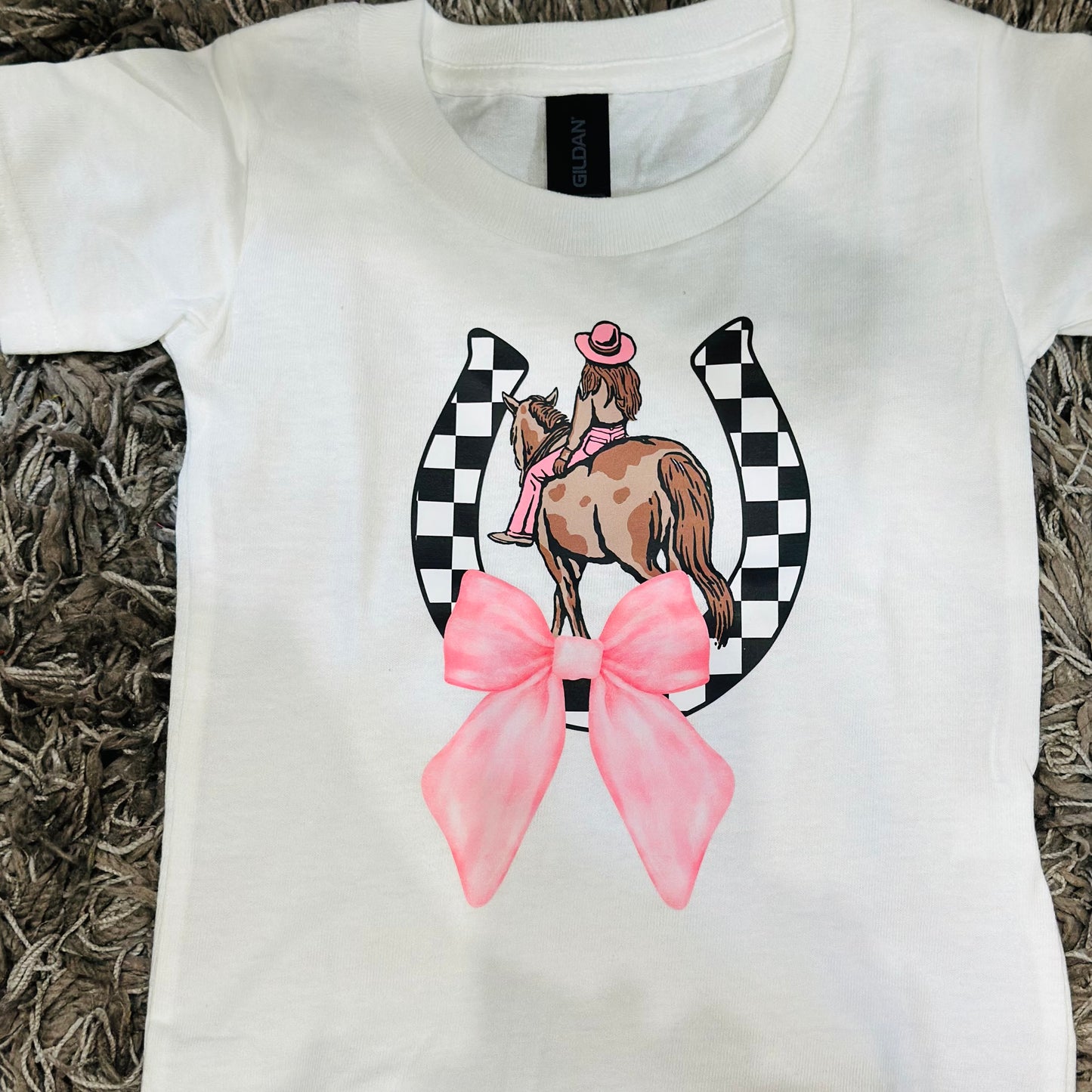Pink Bow Cowgirl Tee - Youth & Toddler