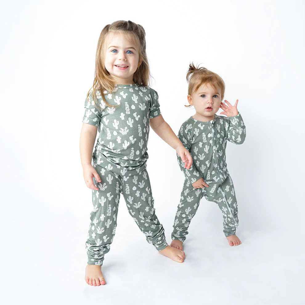Stay Sharp Bamboo Two-Piece Short Sleeve Kids Pajama Set