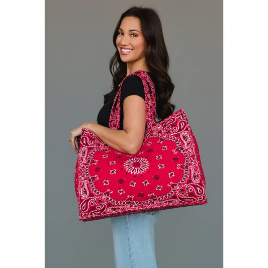 Red Bandana Tote