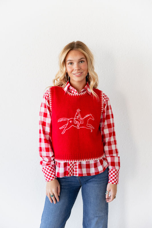 Red Star Rider Sweater Vest