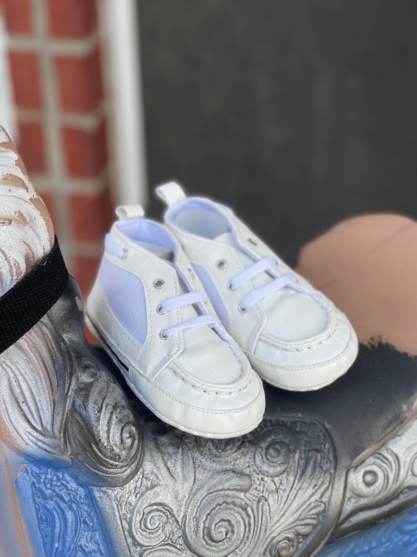 Infant White High Top Sneakers