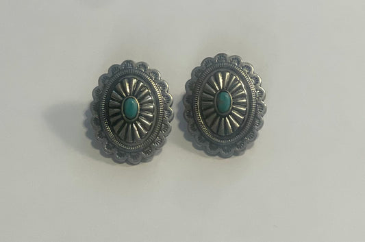 Turquoise Concho Studs