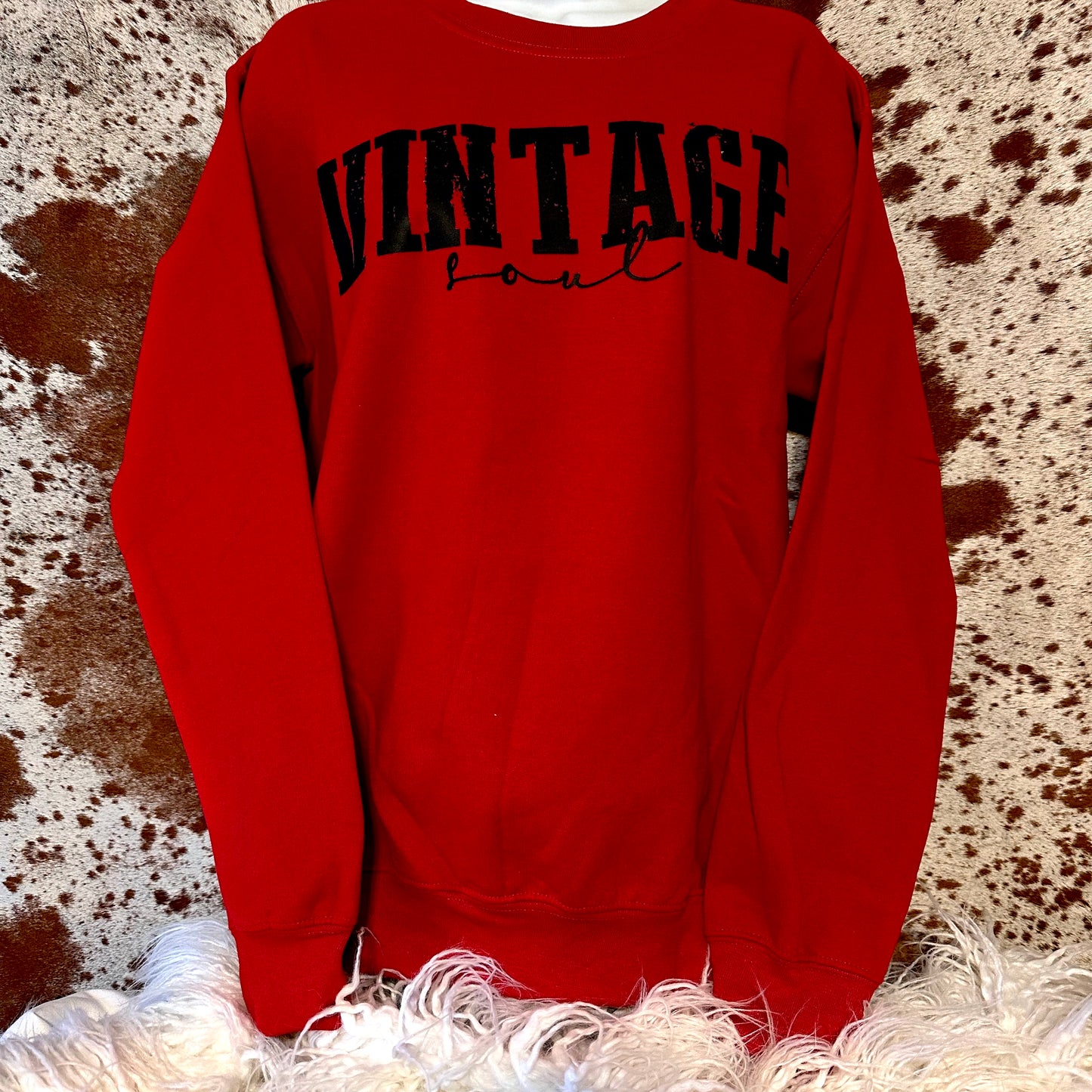 Red Vintage Soul Sweatshirt