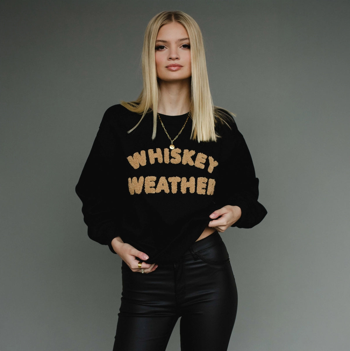 Black Whiskey Weather Sweatshirt