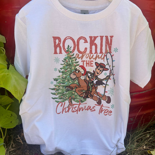 Toddler & Kids Rockin Around The Christmas Tree Tee