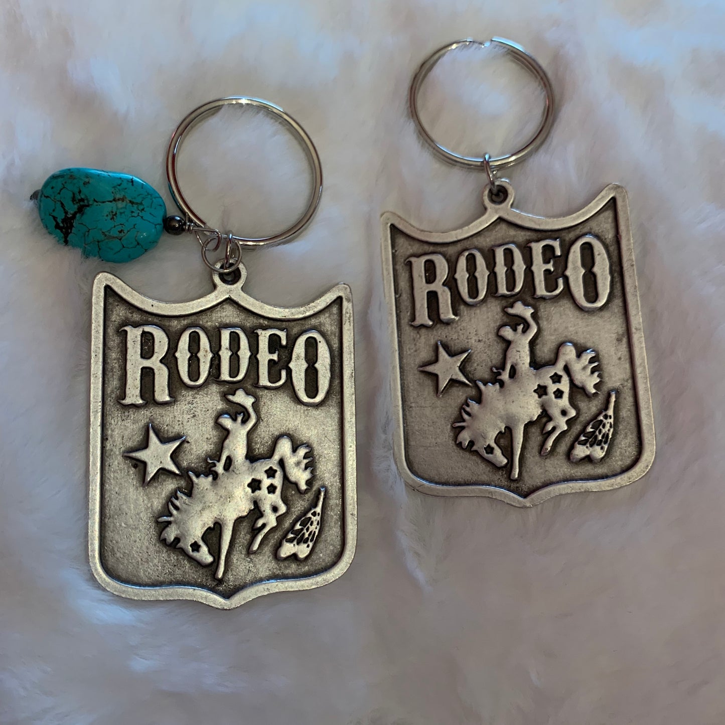 RODEO Badge Key Chain