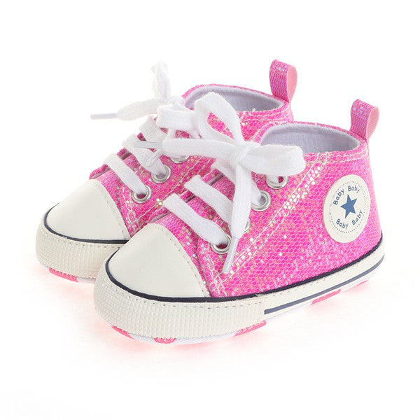 Infant Glitz Sneaker - Hot Pink