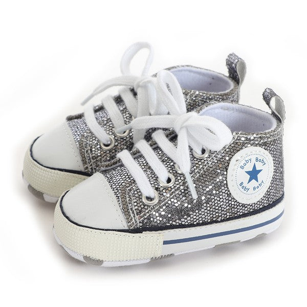 Infant Glitz Sneaker - Charcoal